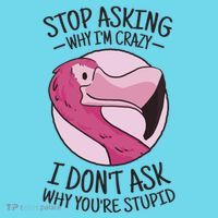 Stop Asking Why I'm Crazy I Don't Ask Why You're Stupid Kids T-Shirt thumb 4