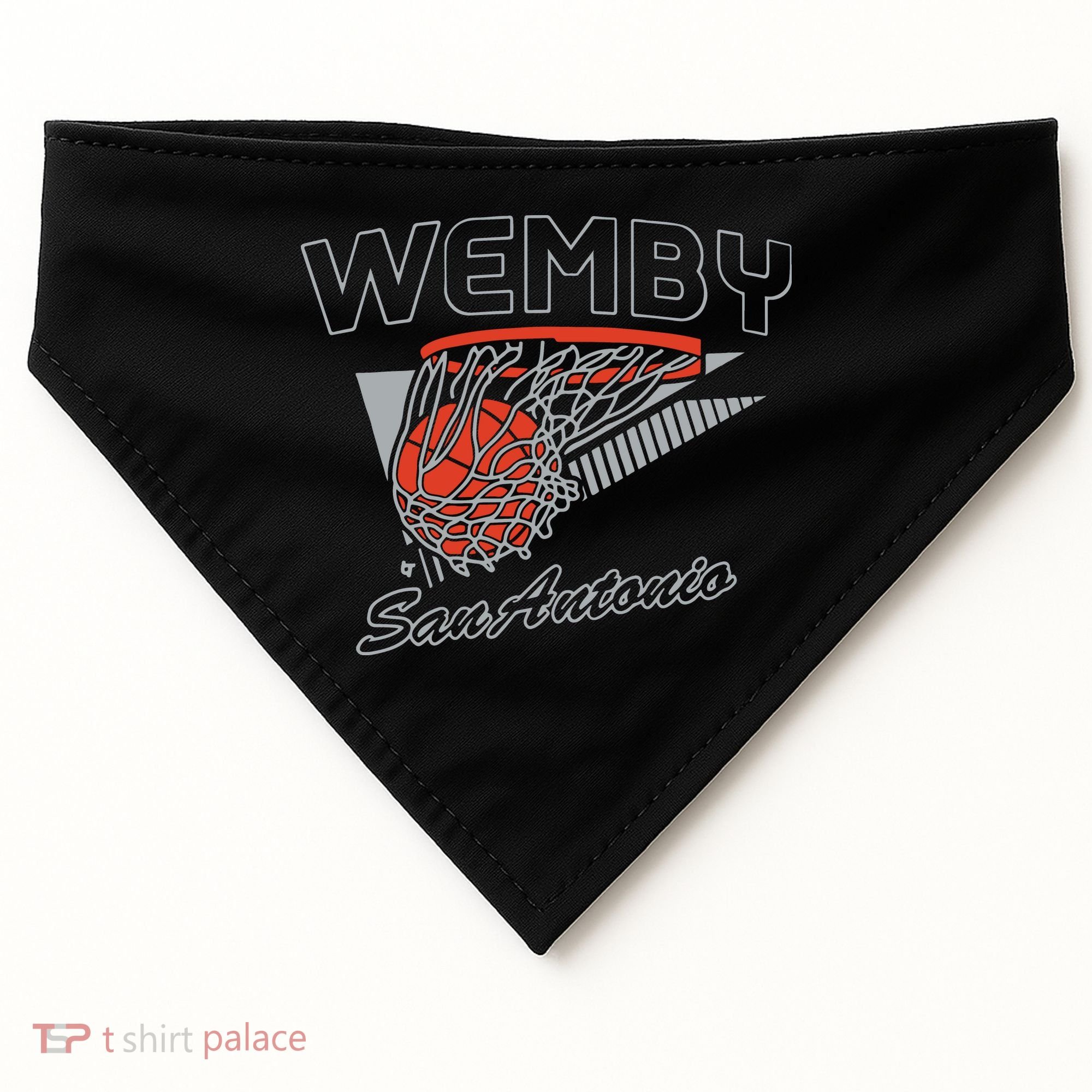 San Antonio Wemby Hoops USA-Made Doggie Bandana