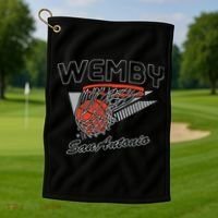 San Antonio Wemby Hoops Golf Towel thumb 1