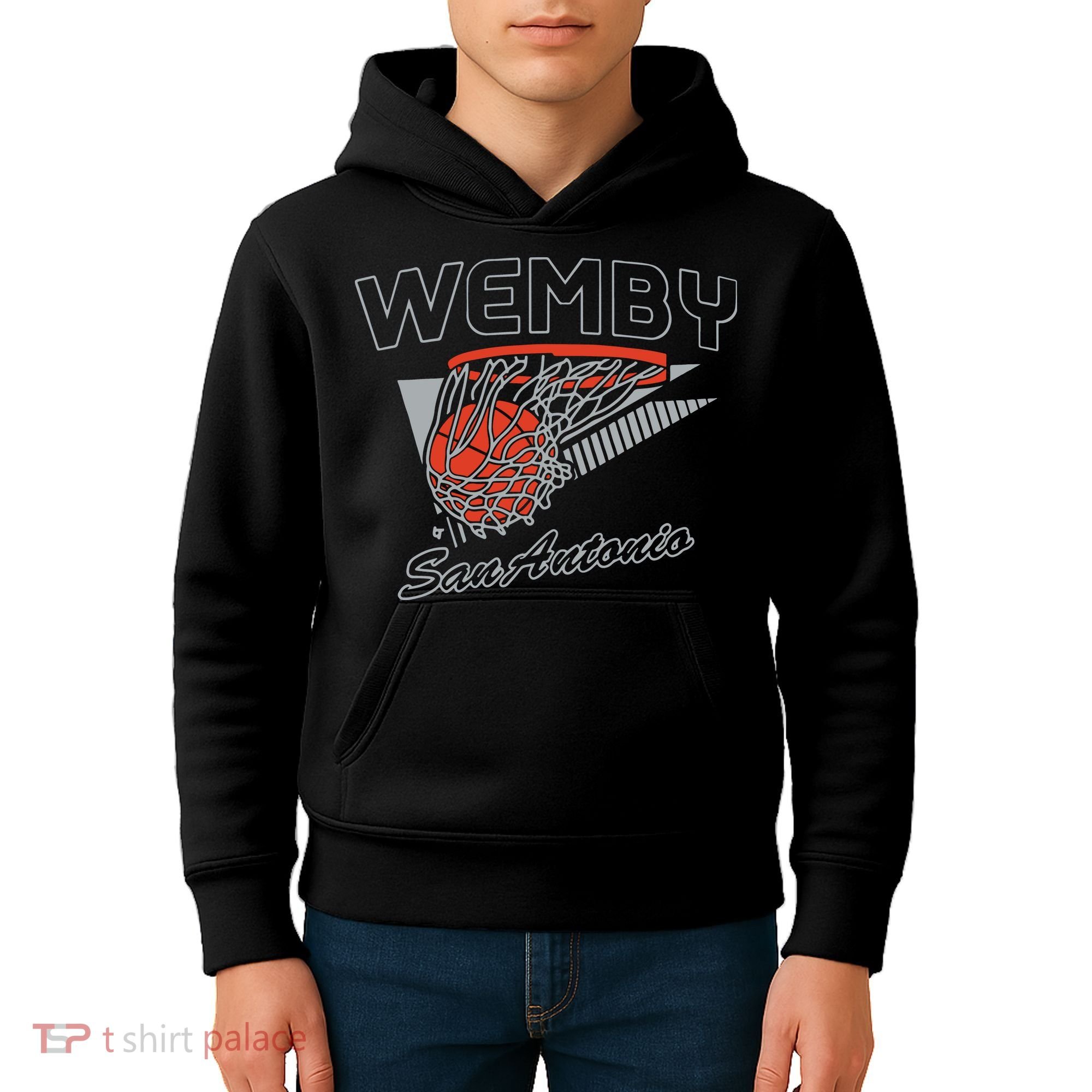 San Antonio Wemby Hoops Kids Hoodie