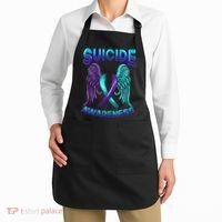 Suicide Awareness Wings And Ribbon Suicide Prevention Apron thumb 2