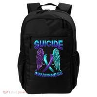 Suicide Awareness Wings And Ribbon Suicide Prevention Backpack thumb 0