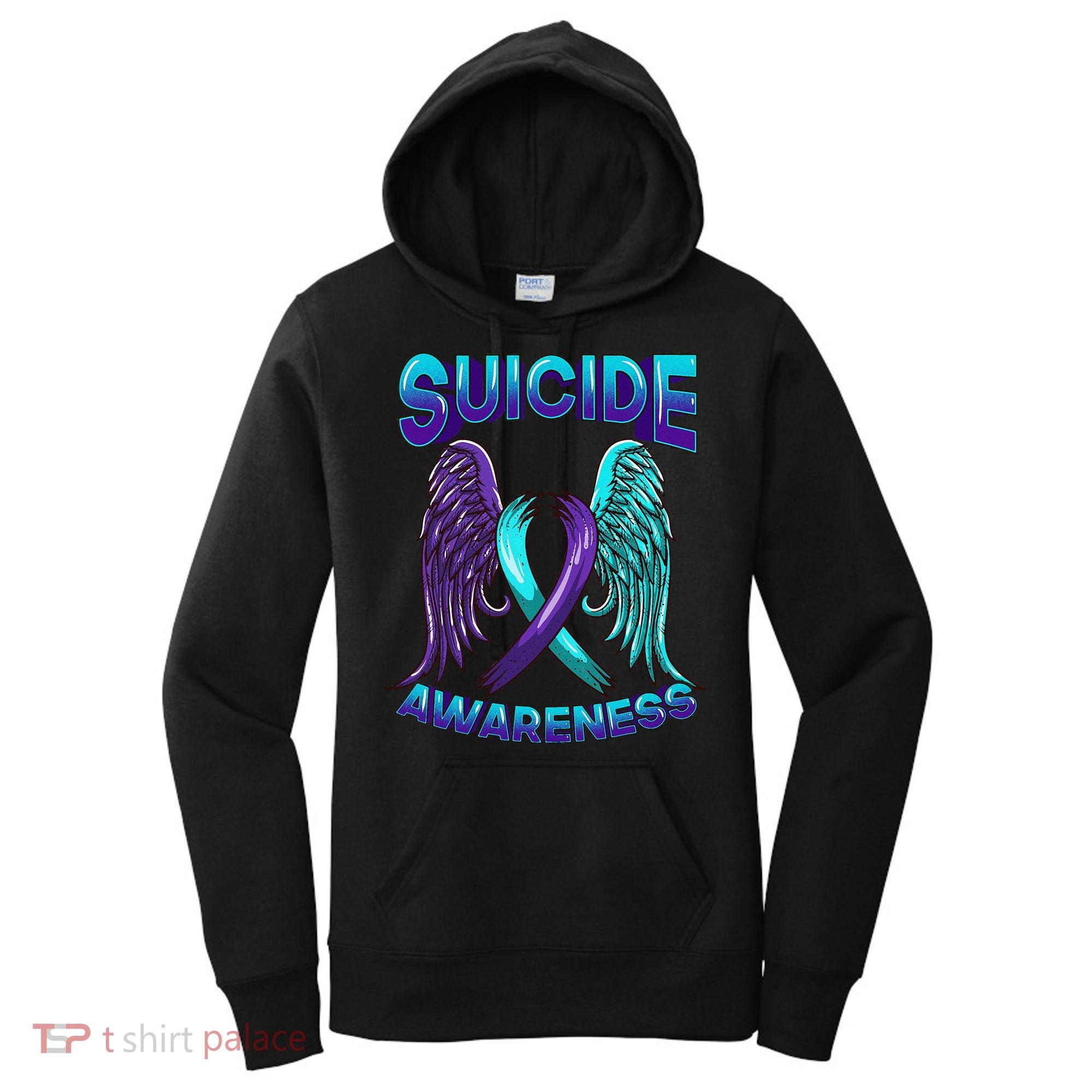Suicide Awareness Wings And Ribbon Suicide Prevention Women's Hoodie