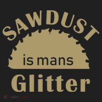 Sawdust Is Man Glitter Golf Towel thumb 3