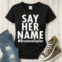 Say Her Name #Breonna Taylor BLM Women's T-Shirt thumb 3