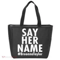 Say Her Name #Breonna Taylor BLM Tote Bag thumb 0