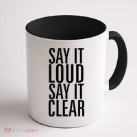 Say It Loud - Say It Clear - Resist Coffee Mug thumb 1
