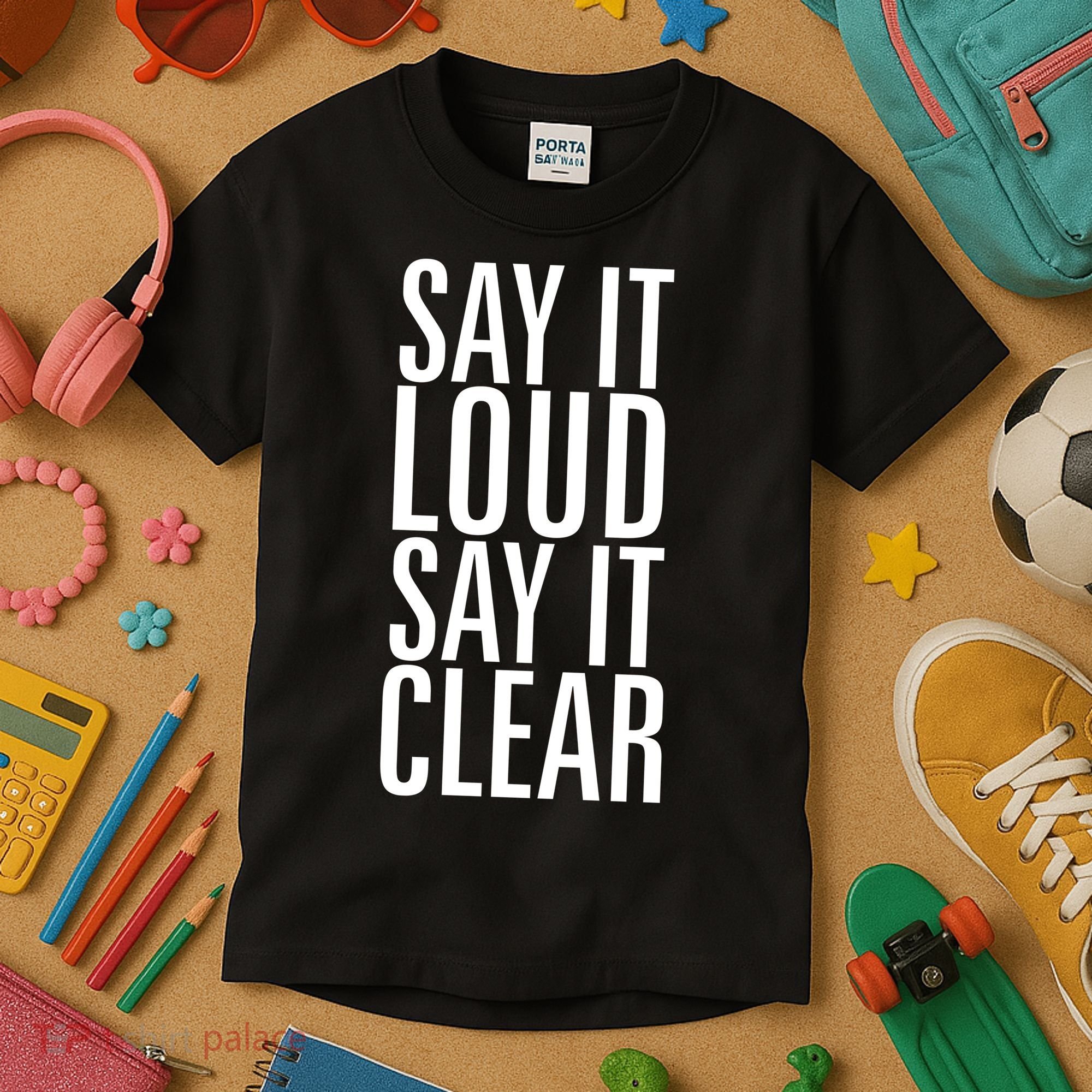 Say It Loud - Say It Clear - Resist Kids T-Shirt