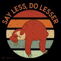 Say Less Do Lesser Sloth Retro Toddler Hoodie thumb 2