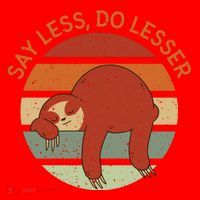 Say Less Do Lesser Sloth Retro Santa Hat thumb 1