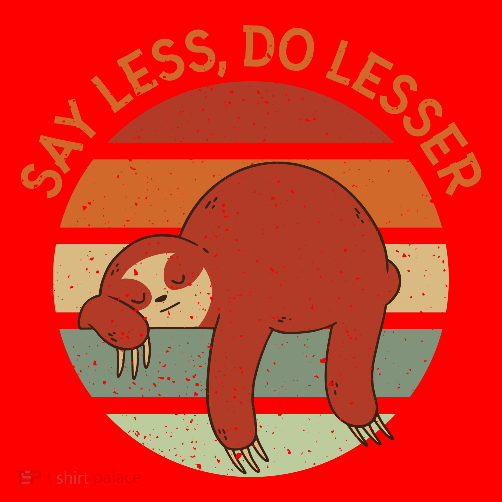 Say Less Do Lesser Sloth Retro Santa Hat