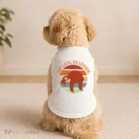 Say Less Do Lesser Sloth Retro Doggie Tank thumb 2