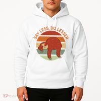 Say Less Do Lesser Sloth Retro Hoodie thumb 2
