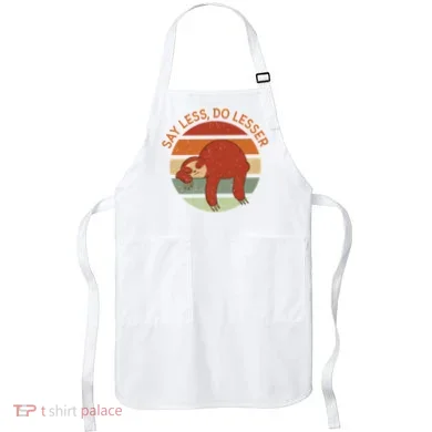 Say Less Do Lesser Sloth Retro Apron