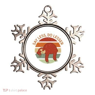 Say Less Do Lesser Sloth Retro Ornament