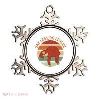 Say Less Do Lesser Sloth Retro Ornament thumb 0