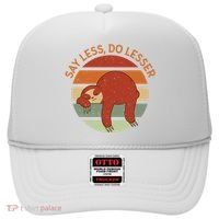 Say Less Do Lesser Sloth Retro Hat thumb 0