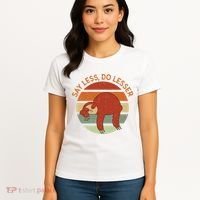 Say Less Do Lesser Sloth Retro Women's T-Shirt thumb 4