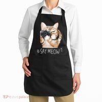 Say Meow Cute Cat Picture Apron thumb 2