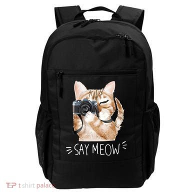 Say Meow Cute Cat Picture Backpack