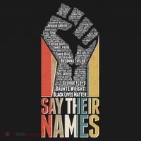 Say Their Names Black Lives Matter Remembering Victim Names Doggie Tank thumb 4