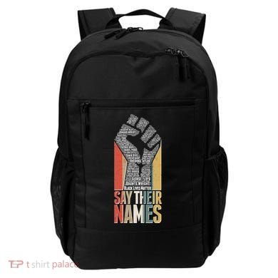 Say Their Names Black Lives Matter Remembering Victim Names Backpack