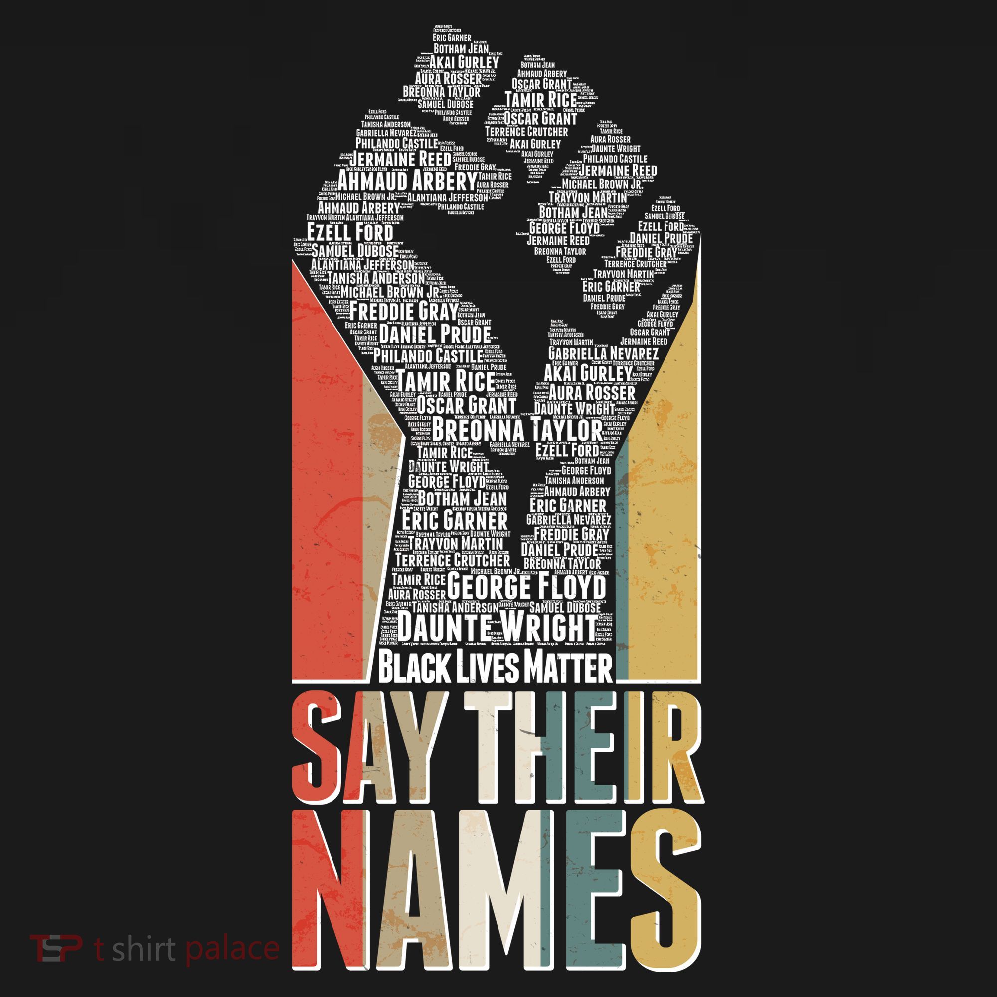 Say Their Names Black Lives Matter Remembering Victim Names Mousepad