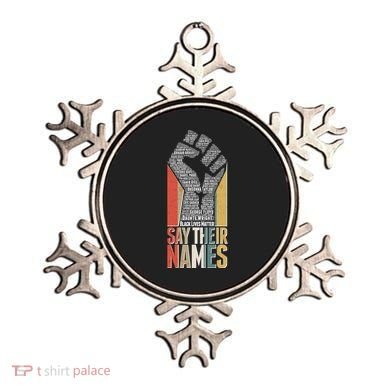 Say Their Names Black Lives Matter Remembering Victim Names Ornament