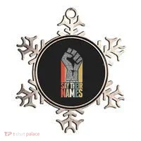 Say Their Names Black Lives Matter Remembering Victim Names Ornament thumb 0