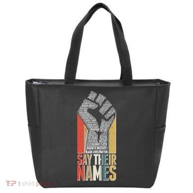 Say Their Names Black Lives Matter Remembering Victim Names Tote Bag