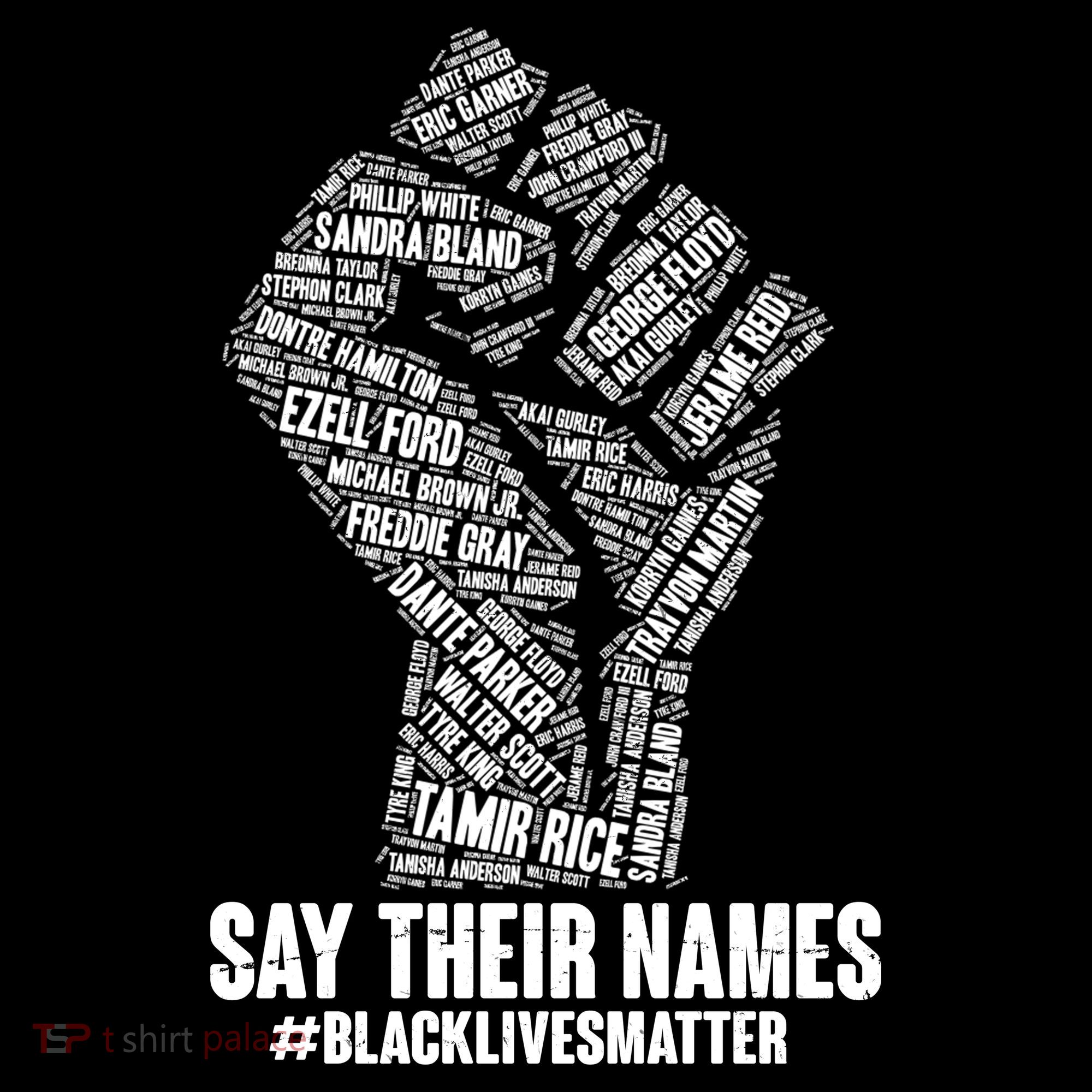 Say Their Names #BLACKLIVESMATTER Ornament