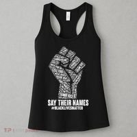 Say Their Names #BLACKLIVESMATTER Women's Tank Top thumb 3