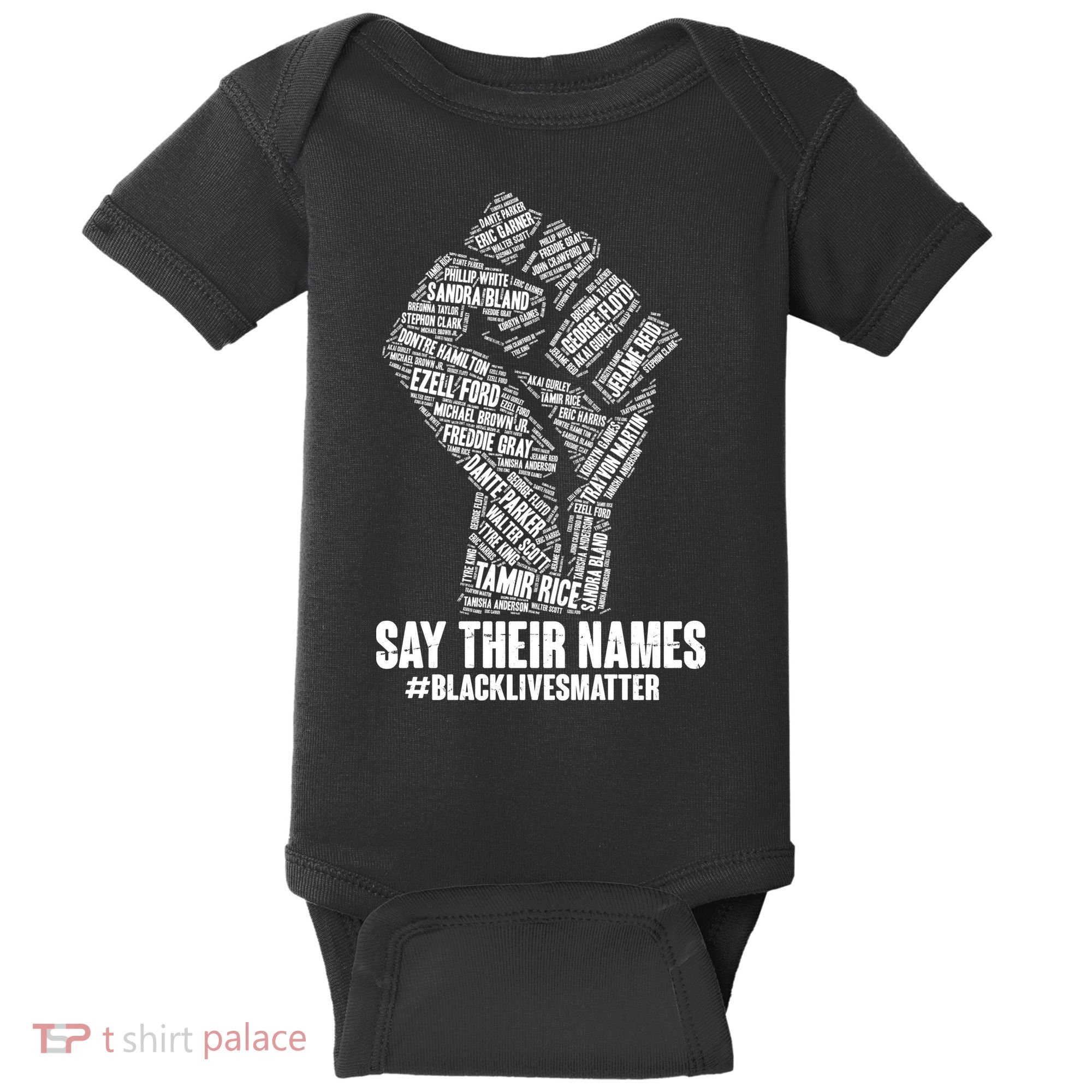 Say Their Names #BLACKLIVESMATTER Baby Bodysuit