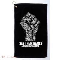 Say Their Names #BLACKLIVESMATTER Golf Towel thumb 0