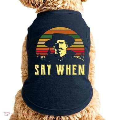 Say When Vintage Doggie Tank