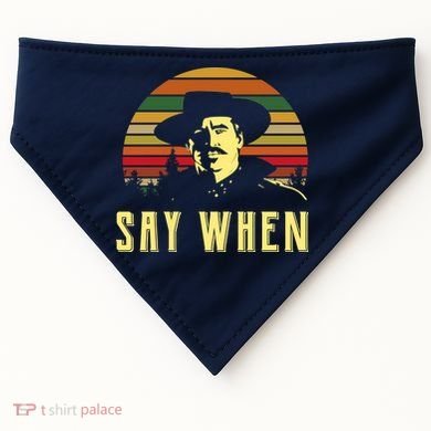 Say When Vintage USA-Made Doggie Bandana