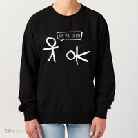 Stickman Are You Ok Cartoon Be Kind Good Help Support Women's Sweatshirt thumb 0