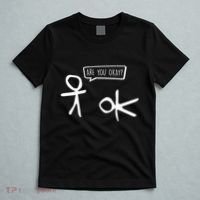 Stickman Are You Ok Cartoon Be Kind Good Help Support T-Shirt thumb 5