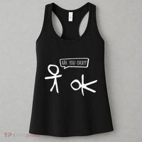Stickman Are You Ok Cartoon Be Kind Good Help Support Women's Tank Top thumb 3