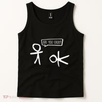 Stickman Are You Ok Cartoon Be Kind Good Help Support Tank Top thumb 2