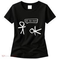 Stickman Are You Ok Cartoon Be Kind Good Help Support Women's T-Shirt thumb 0