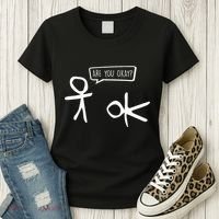 Stickman Are You Ok Cartoon Be Kind Good Help Support Women's T-Shirt thumb 3