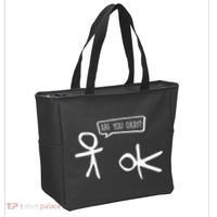 Stickman Are You Ok Cartoon Be Kind Good Help Support Tote Bag thumb 2