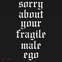 Sorry About Your Fragile Male Ego Funny Saying Kids Hoodie thumb 5