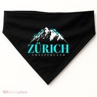 Swiss Alps Zurich Switzerland USA-Made Doggie Bandana thumb 0