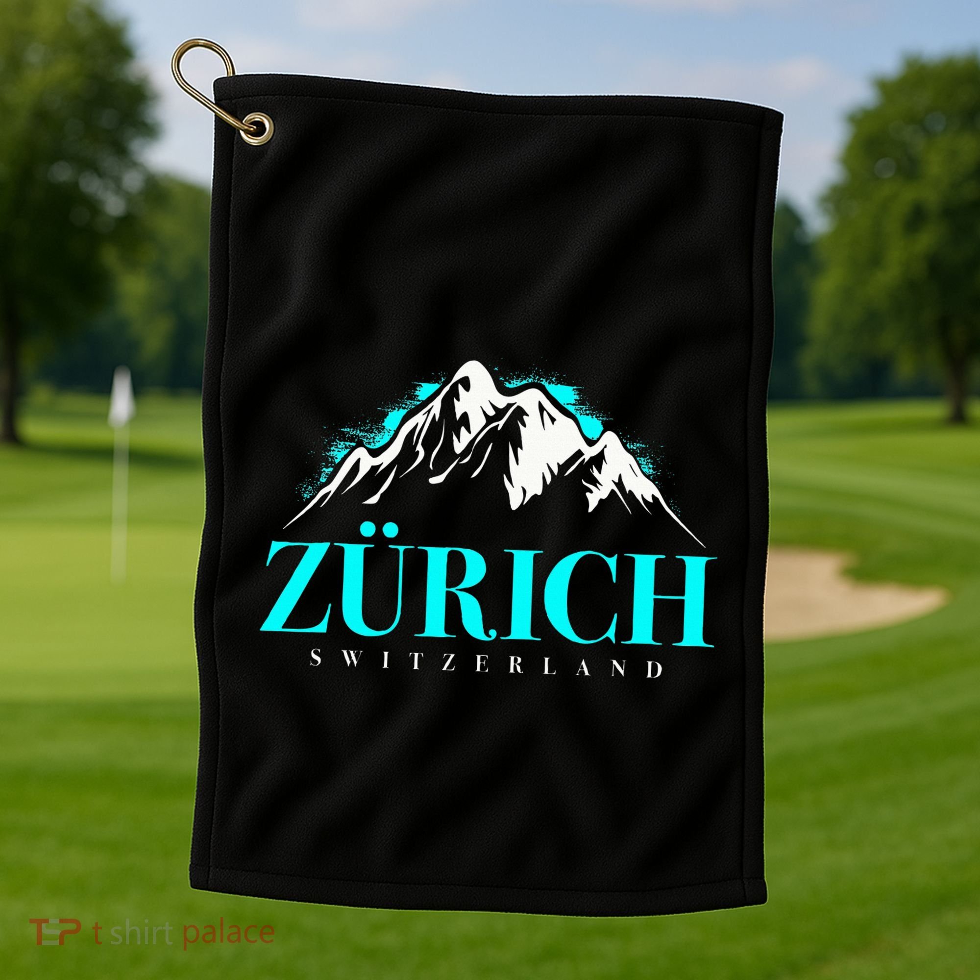 Swiss Alps Zurich Switzerland Golf Towel