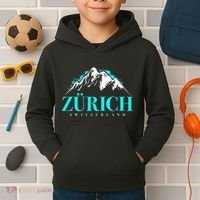 Swiss Alps Zurich Switzerland Kids Hoodie thumb 2