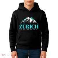 Swiss Alps Zurich Switzerland Kids Hoodie thumb 4