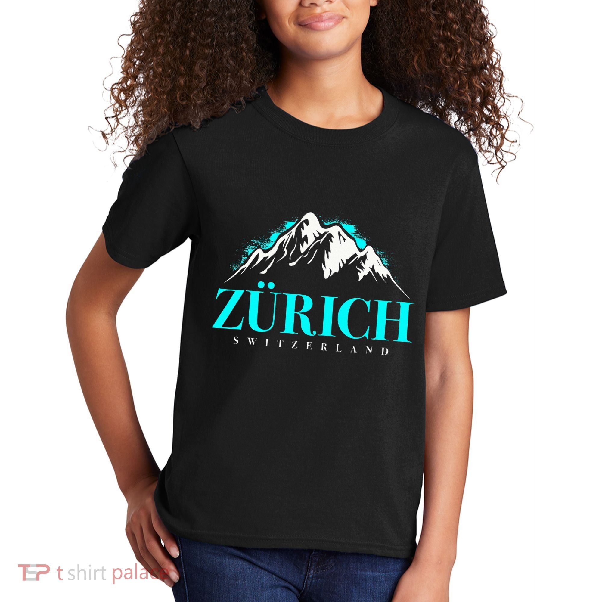 Swiss Alps Zurich Switzerland Kids T-Shirt