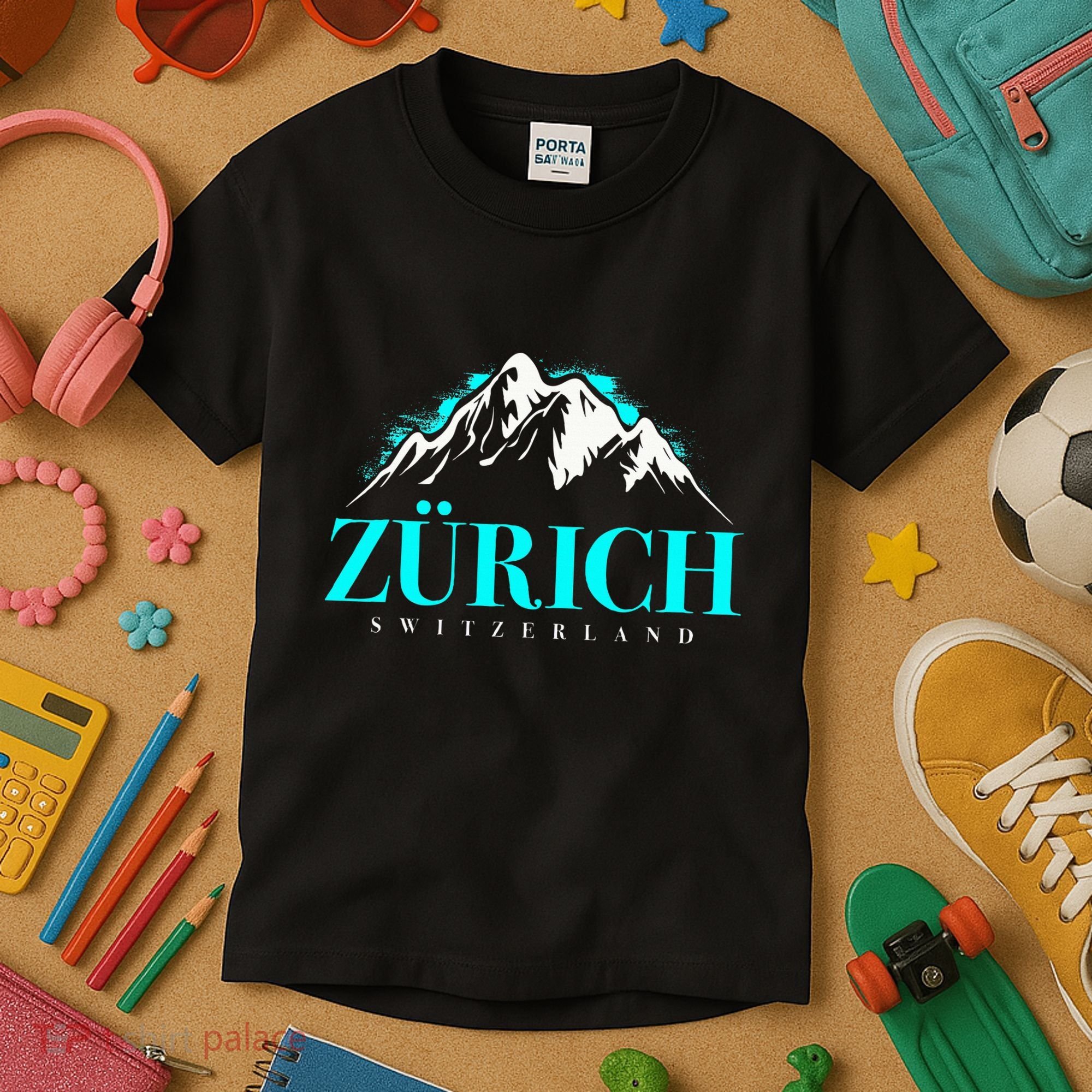 Swiss Alps Zurich Switzerland Kids T-Shirt